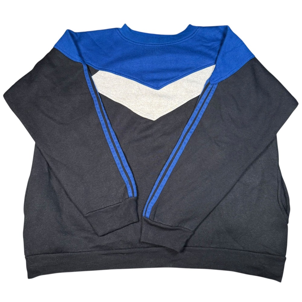 MacGregor Men's Large Blue Black Gray Chevron Stripe‎ Long Sleeve Sweatshirt